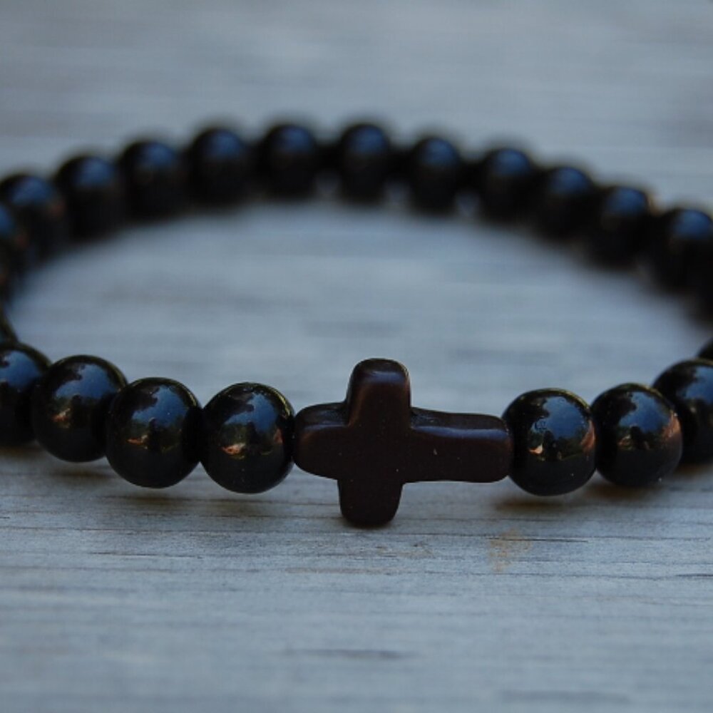 Cross Bracelet,Wood Bracelet,Cross Wooden Bracelet